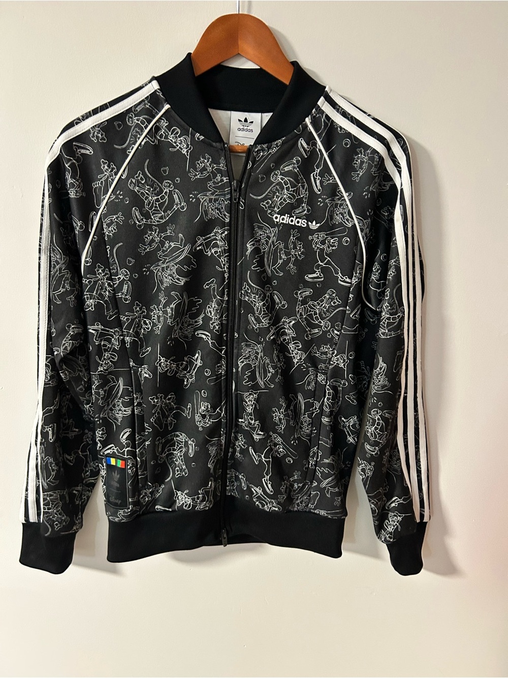 RARE Adidas x Disney Goofy SST Track Jacket Men's Size S - Excellent Condition